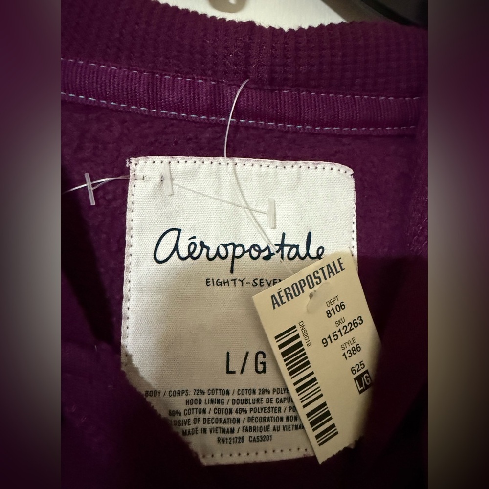 **SOLD** Aeropostale Purple Hoodie - Picture 3 of 6
